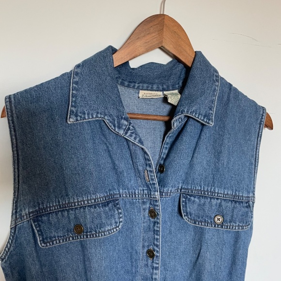 St. John's Bay Denim Jumpsuit - Picture 3 of 6